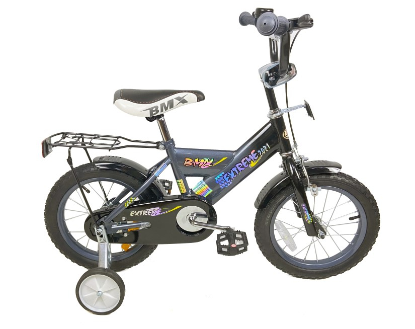 אופני ילדים BMX בגודל 12 אינצ’- צבע אפור