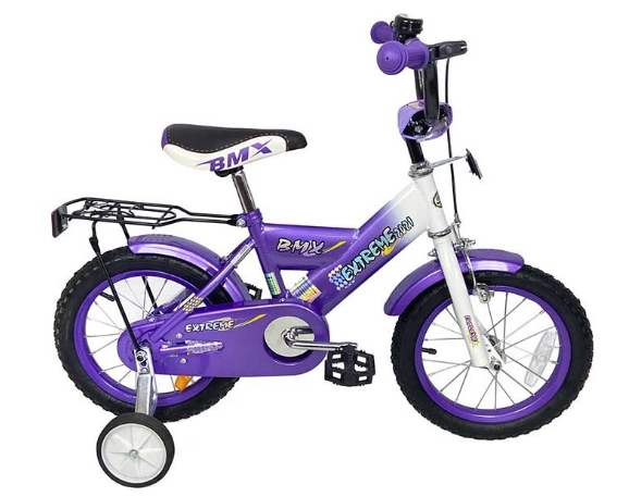 אופני ילדים BMX בגודל 12 אינצ’ – צבע סגול